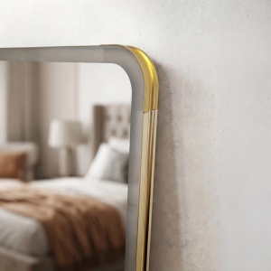 Oglindă cu LED Rea Classico Brush Gold, 50 x 160 cm - Img 4
