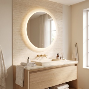 Oglinda de baie rotunda cu LED YH-BL-1 70 cm - Img 4