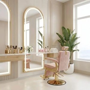 Oglindă LED 60x170cm Orbit Brush Gold - Img 6