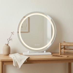 Oglindă LED rotunda pentru Make-Up, White 50 cm - Img 7