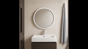 Oglindă rotundă de baie cu LED diametru 60cm BL807 - Img 5