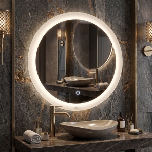 Oglinda rotunda de baie cu LED YH-BL-1 60 cm - Img 4