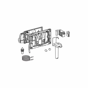 Pachet Geberit rezervor incastrat Duofix Sigma cu Kit Geberit DuoFresh cu declansare manuala cromat lucios - Img 4