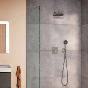 Palarie de dus rotunda Hansgrohe Activera S EcoSmart 24 cm crom lucios 1 functie - Img 7
