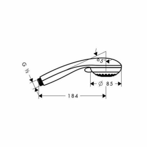Para de dus Hansgrohe Crometta 85 Vario crom - Img 2