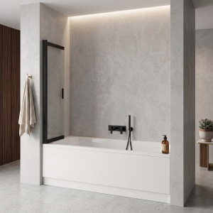 Paravan de cada glisant Rea Dario Black 120 cm - Img 5