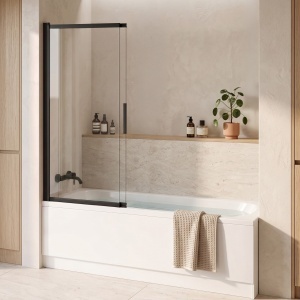Paravan de cada glisant Rea Dario Black 80 cm - Img 6
