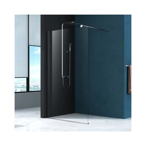 Paravan de dus Mediterraneo Foxy 100x200 cm, Sticla Securizata, Profil Crom Lucios