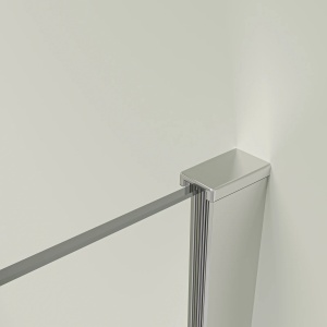 Perete de dus Walk-In 90 cm cu profil cromat si sticla securizata 8mm PRO90 Chrome - Img 4