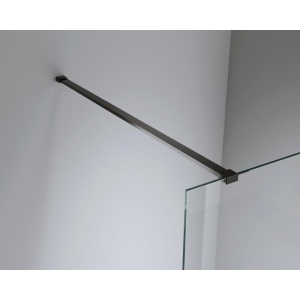 Perete de dus walk in Mediterraneo Trixie negru mat 100 x 200 cm sticla 8 mm - Img 3