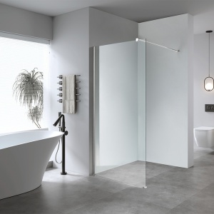 Perete de dus Walk-in SH07C, Dimensiune 90cm, Sticla securizata 8mm, Culoare Crom - Img 10