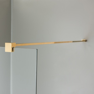 Perete de dus Walk-in SH07D, Dimensiune 100cm, Sticla securizata 8mm, Culoare Auriu - Img 8