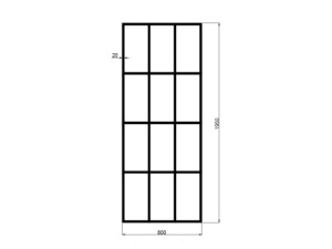 Perete de dus walk in Veldman Montreal negru mat 80 x 195 cm sticla 8 mm - Img 8