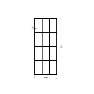 Perete dus Walk-In, PRO MONTREAL, Sticla securizata 8 mm, Dimensiuni la alegere, Black - Img 11