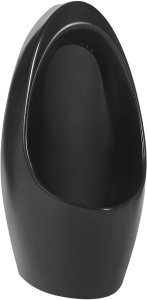 Pisoar suspendat negru mat Pro Lucas 70 x 36 cm