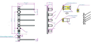 Radiator electric pentru baie TUBELINE – Gun Metal - Img 2