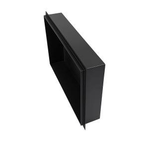 Raft de baie incastrat, crom periat, Uno Black Mat, 45 x 30 x 10 cm - Img 10