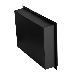 Raft de baie incastrat, negru mat, Uno Black, 45 x 30 x 7 cm - Img 11