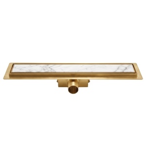 Rigola de dus DL01 Fix auriu 50 cm gratar 2 in 1 sifon 52 mm - Img 15