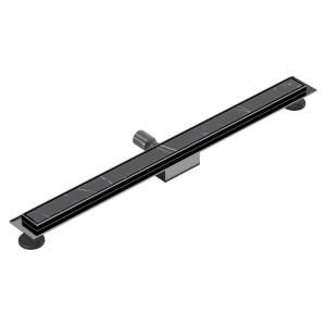 Rigola de dus liniara cu sifon fix si randament ridicat DL01 70 cm negru - Img 7