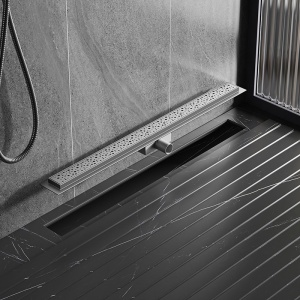 Rigola de duș liniară cu sifon fix și randament ridicat Wave DL01 80 cm – inox - Img 4