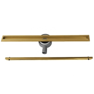Rigola de duș liniară cu sifon rotativ 360 și randament ridicat Slim DL03 50 cm – auriu - Img 17
