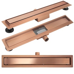 Rigola de dus Rea Neox cupru periat 80 cm