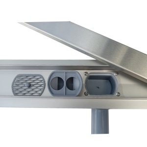 Rigola pentru dus din inox cu sifon rotativ si randament ridicat DL02 90 cm - Img 12
