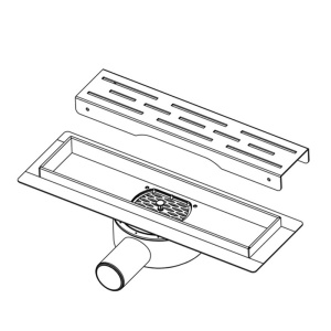 Rigola pentru dus din inox cu sifon rotativ si randament ridicat DL02 80 cm - Img 16