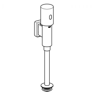 Robinet spalare urinal Grohe Tectron Rondo, senzor infrarosu, alimentare baterie, crom, - Img 5