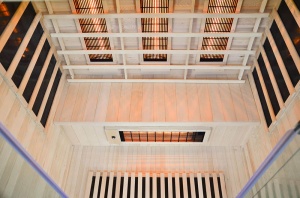 Sauna cu infrarosu si cromoterapie pentru 3 persoane EA3R 150 x 120 x 190 cm - Img 2