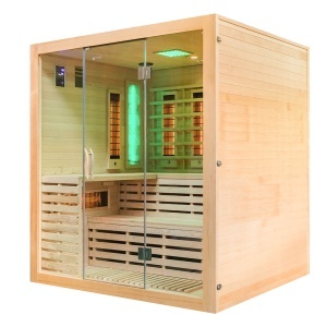Sauna cu infrarosu si cromoterapie pentru 4 persoane EA4RS 180 x 160 x 200 cm - Img 7