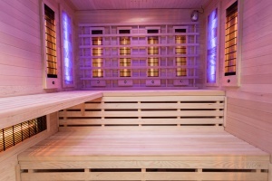 Sauna cu infrarosu si cromoterapie pentru 4 persoane EA4RS 180 x 160 x 200 cm - Img 17