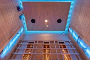 Sauna cu infrarosu si piatra sarata pentru 3 persoane C3S 150 x 110 x 190 cm - Img 20