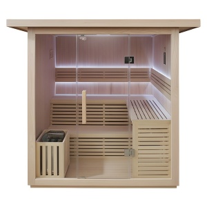 Sauna finlandeza pentru gradina cu soba Asker pentru 4-6 persoane, 180 x 180 cm - Img 20