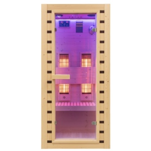 Sauna uscata cu infrarosu la temperatura joasa Tromso 1 90 x 90 cm pentru 1 persoana