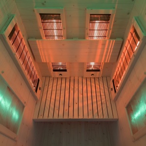 Sauna uscata cu infrarosu la temperatura joasa Tromso 1 90 x 90 cm pentru 1 persoana - Img 21