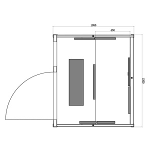 Saună uscată cu infraroșu pentru 2-3 persoane, 120x105 cm, ALTA2-CRB - Img 17