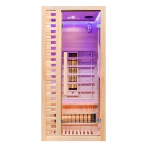 Sauna uscata cu infrarosu si cu piatra sarata pentru 1 persoana C1S 90 x 90 cm