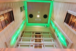 Sauna uscata cu infrarosu si cu piatra sarata pentru 1 persoana C1S 90 x 90 cm - Img 11