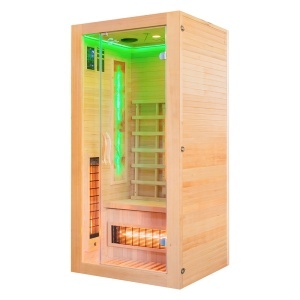 Sauna uscata cu infrarosu si cu piatra sarata pentru 1 persoana EA1RS 90 x 90 cm - Img 12