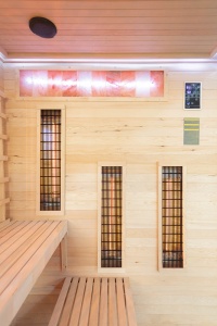 Sauna uscata cu infrarosu si piatra sarata pentru 4 persoane EP4RS dreapta 175 x 140 cm - Img 13