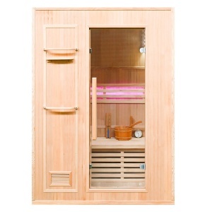 Sauna uscata finlandeza cu soba Harvia 2.3Kw MO-EN2, pereti izolati, 120 x 105 x 192 cm