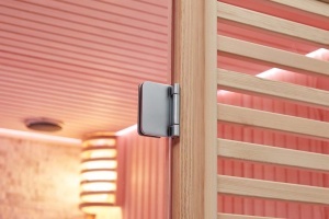 Sauna uscata traditionala finlandeza MUE-1402 cu soba Harvia 6kW, piatra decorativa, 200 x 170 x 210 cm - Img 24