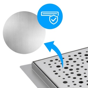 Scurgere cabina de dus tip sifon patrat Wave DL06 din inox 15 x 15 cm - Img 9