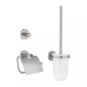 Set accesorii Grohe Essentials City 3 in 1 crom periat Supersteel