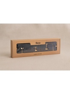 Set accesorii pentru baie GRID Gold 4 piese - Img 7