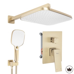Set de dus incastrat Rea Joe auriu periat cu caseta box