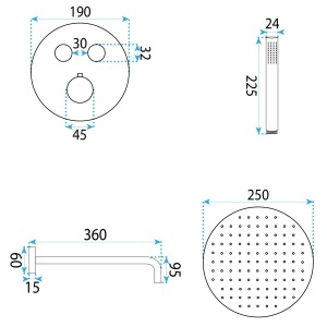 Set de dus incastrat Rea Lungo Diamond crom cu box - Img 5