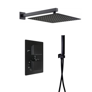 Set de dus negru mat, termostatic, 3 functii cod 1008 SLIM - Img 1